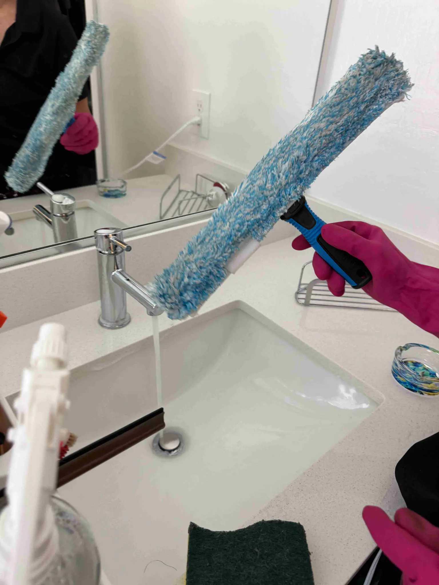 Professional cleaning tools prepared for service