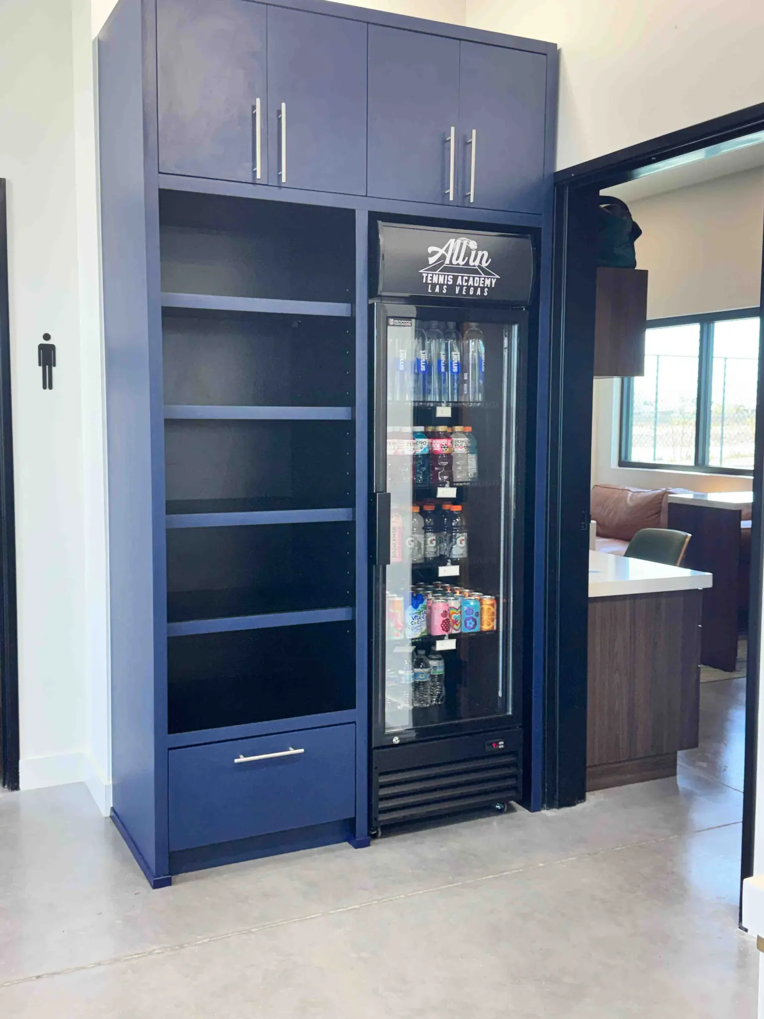 Clean beverage fridge in a Las Vegas business
