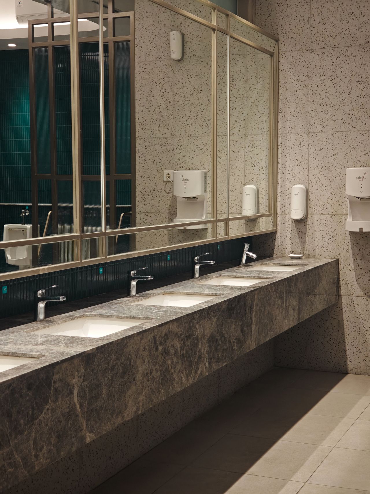 Detailed commercial restroom cleaning service