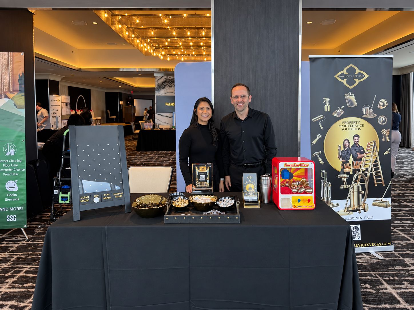 Simplicity Commercial Cleaning Services team at a Las Vegas event